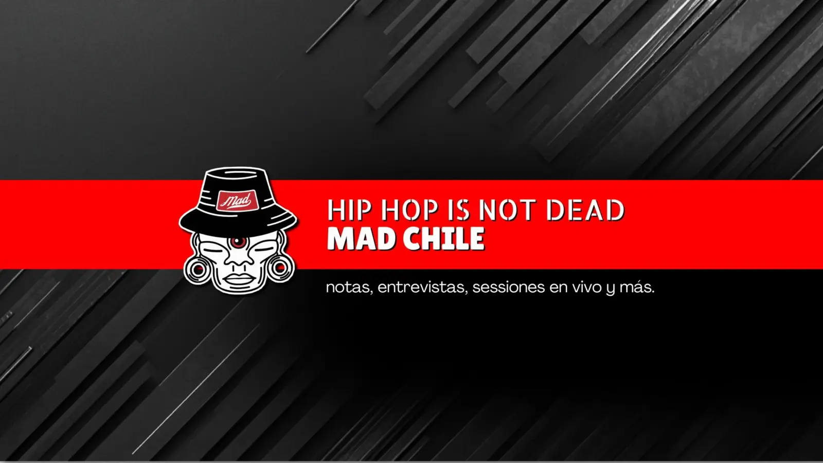 Identidad visual de MAD Chile: Hip Hop Is Not Dead
