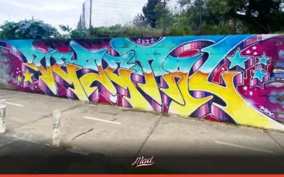 Dynos homenajea a Vejetal con un graffiti en Temuco