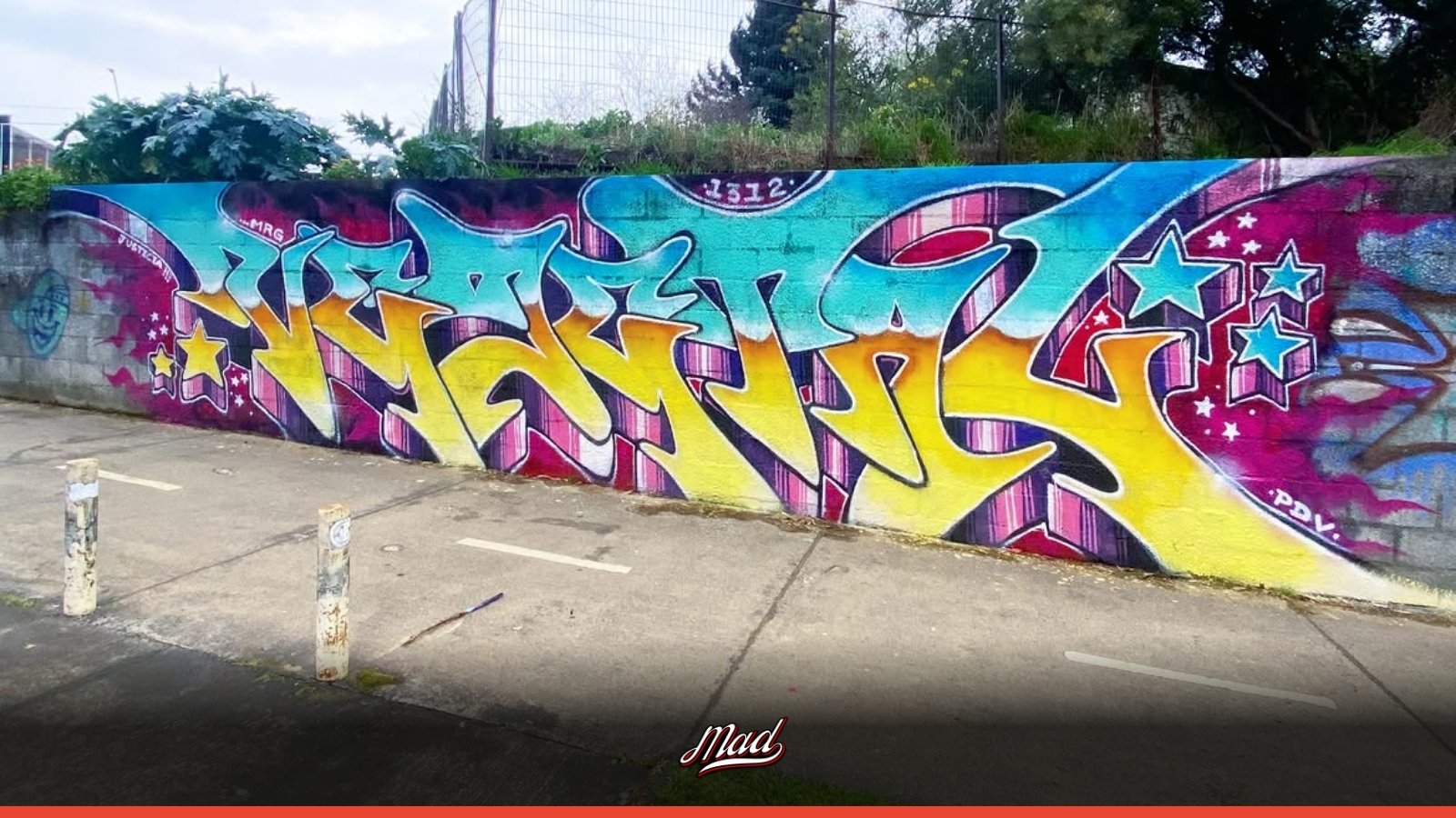 Dynos homenajea a Vejetal con un graffiti en Temuco