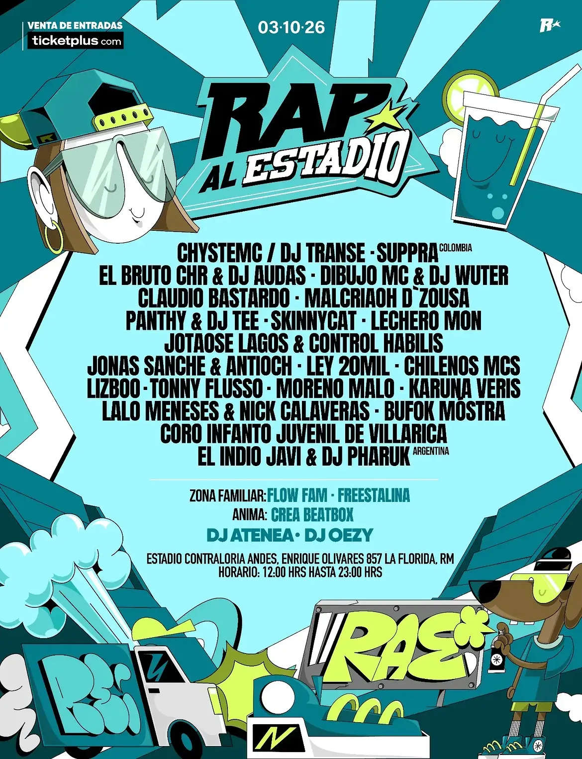 Rap al estadio Vol. II — próximo evento de hip hop
